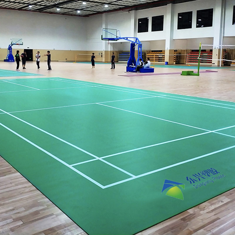 Super Lowest Price Basketball Flooring - PVC Sports Flooring Feather Pattern 1308C – Dongxing