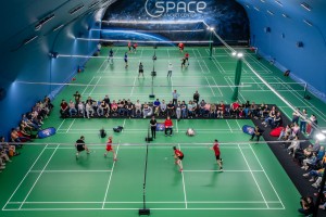 Rough Sand Surface PVC Flooring for Badminton court
