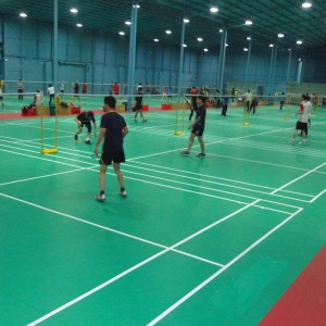 Sports Floor PVC for Badminton Court Seal Cutting 1685