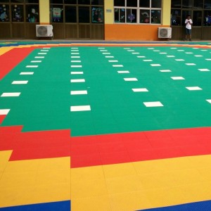 Professional China Squash Court - Assemble Rubber Kindergarten Floor Star Pattern – Dongxing